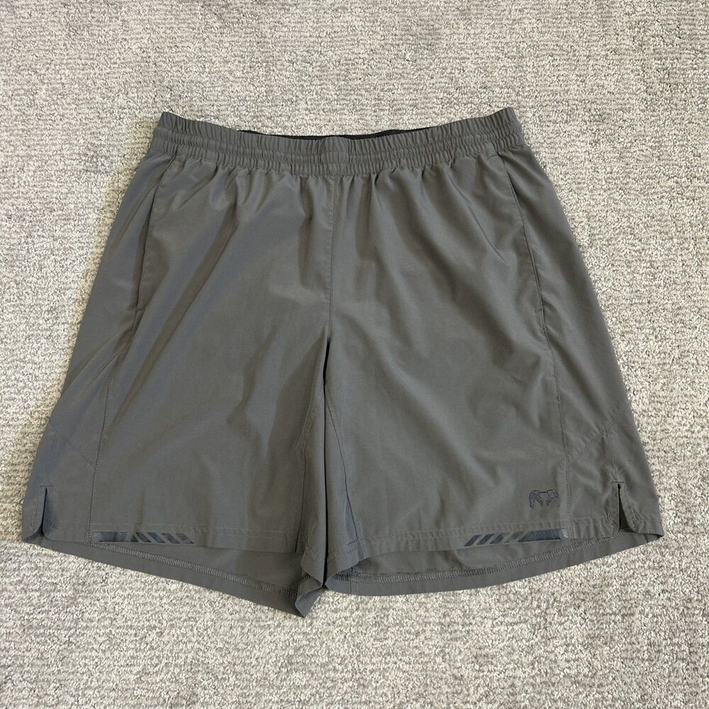 Kuiu Shorts Mens Large Gray Activewear Wicking Antibacterial Drawstring Stretch